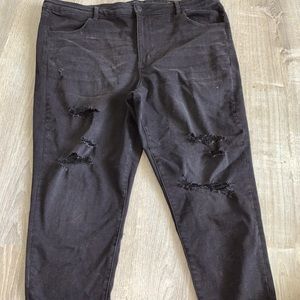 American Eagle super high rise crop jegging